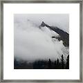 Emerging Mountains Framed Print