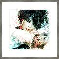 Portrait Blue Framed Print