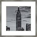 Empire State Building Morning Twilight Iv Framed Print