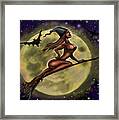 Enchanting Halloween Witch Framed Print