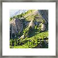 End Of Afternoon In French Alps Framed Print