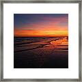 Endless Beach Sunset Framed Print