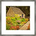 English Flower Garden Framed Print