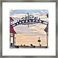 Entry Arch - Ocean City Maryland Framed Print