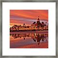 Epic Sunset At The Hotel Del Coronado Framed Print