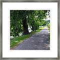 Erie Canal Bike Path Framed Print