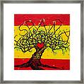 Espana Love Tree Framed Print