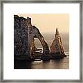 Etretat In Morning Sun Framed Print