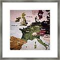 Europe Map Ii Paint Framed Print