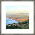 Evening Beach View At Point Reyes Framed Print