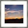 Evening Colors Framed Print