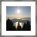 Evening Overlooking Howe Sound Framed Print