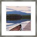 Evening Paddle Framed Print