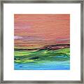 Evening Sea And Water Framed Print