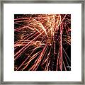 Exciting Fireworks #0734 Framed Print