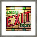 Exit - Ladies/gents Art Deco Sign Framed Print