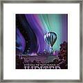 Experience The Mighty Auroras Of Jupiter - Vintage Nasa Poster Framed Print