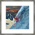 Extreme Ski Painting Framed Print
