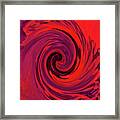 Eye Of The Honu - Red Framed Print