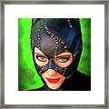 Eyes Of The Cat Woman Framed Print