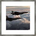 F22 With F35 Framed Print