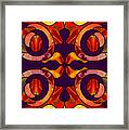 Facing Darkness Abstract Art By Omashte Framed Print