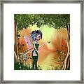 Fairy In The Enchanted Forest Framed Print