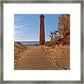 Fall At Little Point Sable Light Framed Print