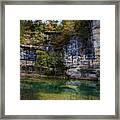 Fall Bluff At Ozark Campground Framed Print
