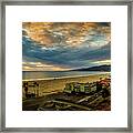 Fall Clouds Over The Bay Framed Print