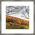 Fall Colors At The Moses Cone Estate Framed Print