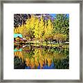 Fall Reflections At The Double Eagle Framed Print