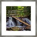 Falling Leaves Rushing Water    Chapel Falls 2241 Framed Print