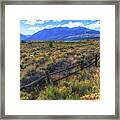 Fall Colors Touch The Colorado High Country Framed Print