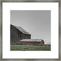 0011 - Farm In The Fog Ii Framed Print