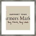 Farmers Market Framed Print