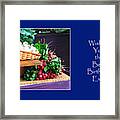 Farmer's Market Framed Print