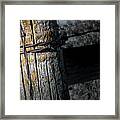 Farming Cross Framed Print