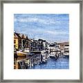 Farsund Dock Scene 2 Framed Print