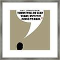 Fat Years - Mad Men Poster Don Draper Quote Framed Print