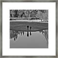 Father And Son Reflected Framed Print