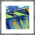 Feedmill In Blue And Green Framed Print