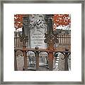 Fencing The Stone Framed Print