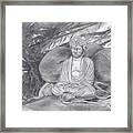 Feng Shui Garden Buddha Framed Print