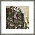 Fenway Park Billboard - Boston Red Sox Framed Print
