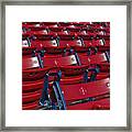 Fenway Park Red Bleachers Framed Print