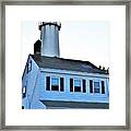Fenwick Island Lighthouse And Keeper Home Framed Print