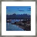 Festival Night Land And Shore Framed Print