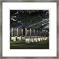 Field Of Empty Chairs Framed Print