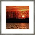 Fiery Sunset Framed Print